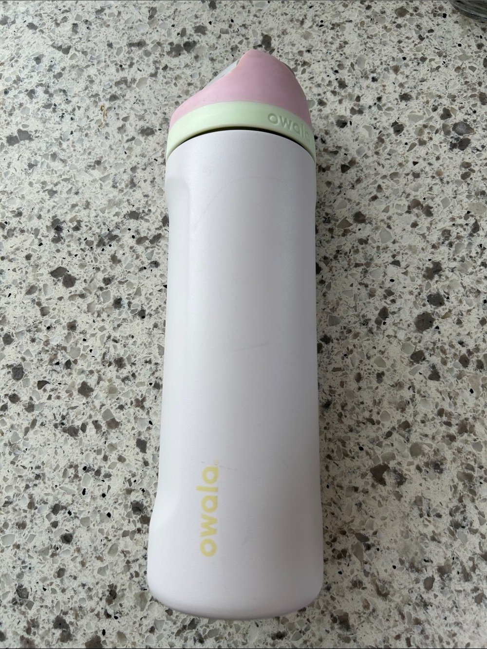 Owalo candy coated Insulated Water Bottle with straw - gym work school on the go
